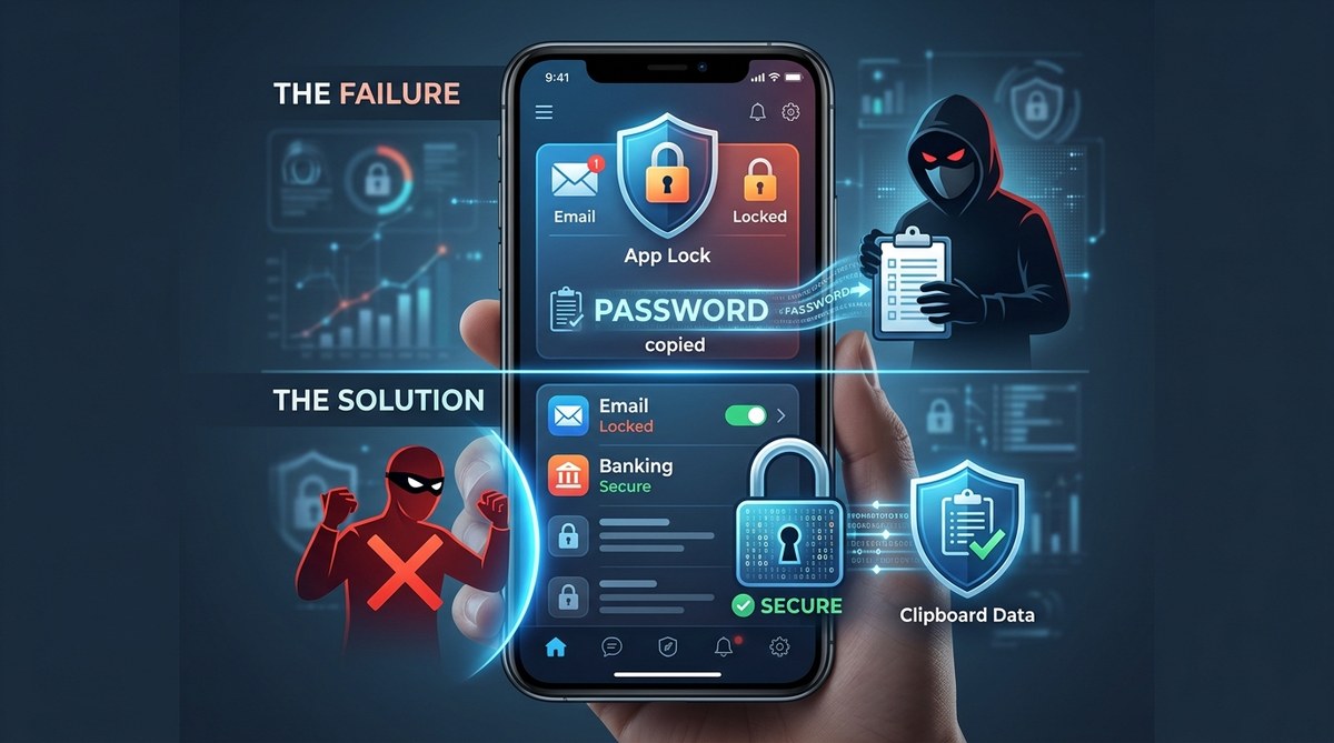 Why Your App Lock Fails Against Clipboard Hijackers and How to Stop It